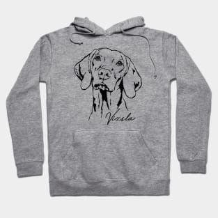 Hungarian Vizsla dog lover portrait Hoodie